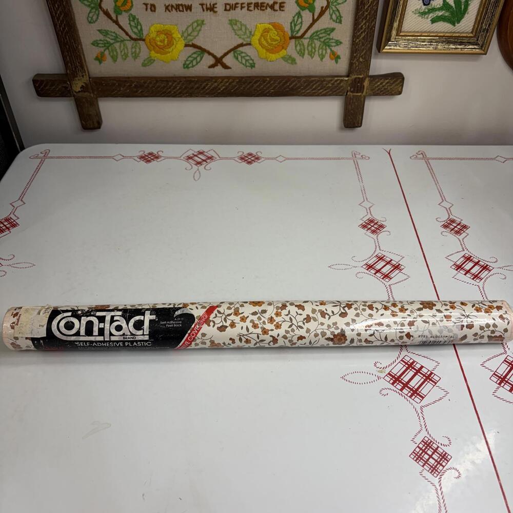 Floral contact paper vintage 1987